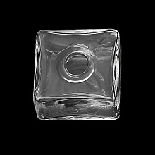 5 Boules en verre Carr&eacute; 20 mm &agrave; remplir
