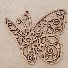 Breloque papillon N&deg;13 Mat
