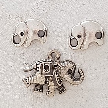 Breloque &Eacute;l&eacute;phant N&deg;06 x 3 pi&egrave;ces