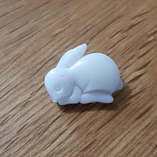Bouton fantaisie &agrave; motifs pour enfants lapin N&deg; 11