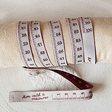 Ruban Tiss&eacute; motif Centim&egrave;tre