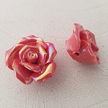 Fleur Fa&iuml;ence 20 mm N&deg;02-05 Rose