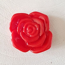 Fleur Synth&eacute;tique 37 mm N&deg;06-02 Rouge