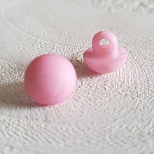 Boutons fantaisie, enfants, b&eacute;b&eacute;s Motif Demi Boule N&deg;04-06 Rose