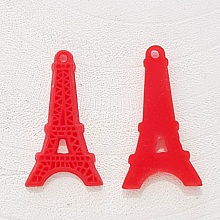 Breloque pendentif Tour Eiffel r&eacute;sine Rouge