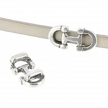 Passant 5 mm en Zamak N&deg;01 Argent