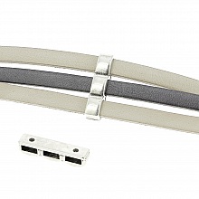 Passant 06 mm en Zamak N&deg;24-01 Argent