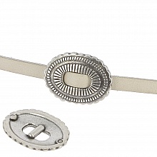 Passant 06 mm en Zamak N&deg;35 Argent