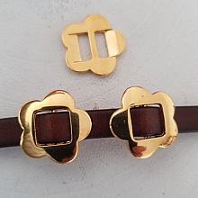 Passant 10 mm en Zamak N&deg;01 Dor&eacute;