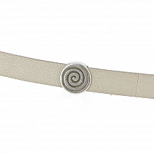 Passant 10 mm en Zamak N&deg;06 Argent
