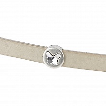 Passant 10 mm en Zamak N&deg;27 Argent