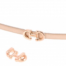 Passant 10 mm en Zamak N&deg;43 Dor&eacute; Ros&eacute;