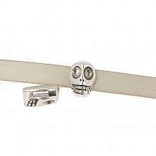 Passant 10 mm en Zamak N&deg;47 Argent