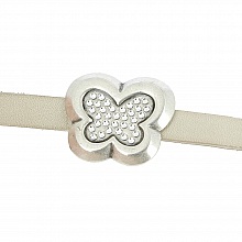 Passant 10 mm en Zamak N&deg;53 Argent
