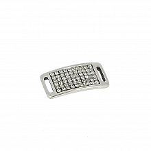 Passant 10 mm en Zamak N&deg;56 Argent