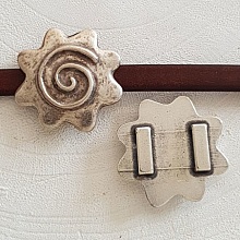 Passant 13 mm en Zamak N&deg;12 Argent