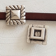 Passant 13 mm en Zamak N&deg;15 Argent