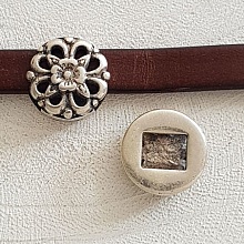 Passant 13 mm en Zamak N&deg;16 Argent