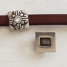 Passant 13 mm en Zamak N&deg;17 Argent