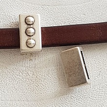 Passant 13 mm en Zamak N&deg;18 Argent