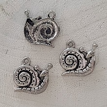 Breloque Escargot N&deg;02 Argent