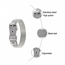 Bracelet Acier Inoxydable 10 mm Noir