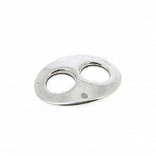 Connecteur 10 mm en Zamak N&deg;01 Argent