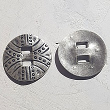 Connecteur Rond en Zamak N&deg;01 Argent