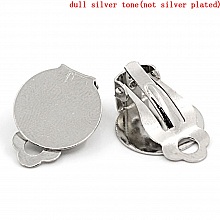 10 Supports Boucles d'oreilles Clips Plateau N&deg;01 x 5 Paires
