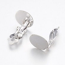 20 Supports Boucles d'oreilles Clips Plateau N&deg;03 x 10 Paires
