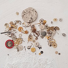 Breloque Aiguille Horloge - couleur bronze breloque - steampunk N&deg;03