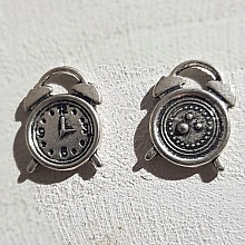 Breloque M&eacute;canisme Horloge N&deg;09 Argent