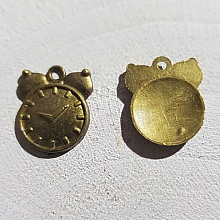 Breloque M&eacute;canisme Horloge N&deg;10 Bronze