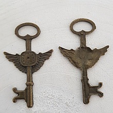 Breloque Clef N&deg;05 Bronze