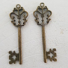 Breloque Clef N&deg;06 Bronze