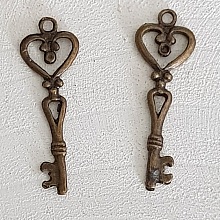 Breloque Clef N&deg;21 Bronze