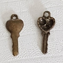 Breloque Clef N&deg;24 Bronze