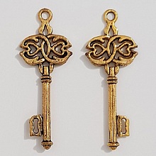 Breloque Clef N&deg;30 Dor&eacute;