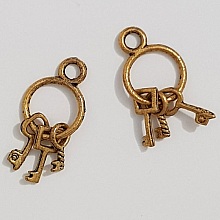 Breloque Clef N&deg;01 Vieil Or