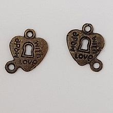 Breloque cadenas serrure N&deg;10 Cuivre