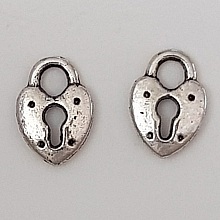 Breloque cadenas serrure N&deg;12 Argent