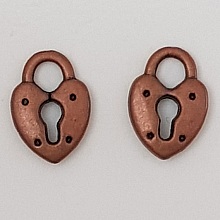 Breloque cadenas serrure N&deg;12 Cuivre