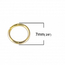 20 Anneaux de jonction ouvert 07 mm Dor&eacute;