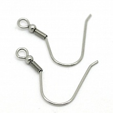 Support Boucle d'oreille Hame&ccedil;on Acier Inoxydable N&deg;07 x 1 paire