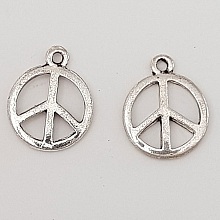 Breloque Peace & Love N&deg;03 Argent 
