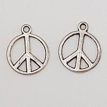 Breloque Peace & Love N&deg;04 Argent 