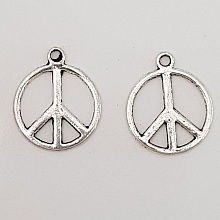Breloque Peace & Love N&deg;05 Argent 