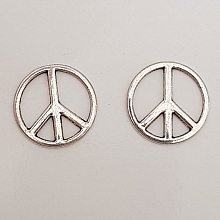 Breloque Peace & Love N&deg;06 Argent 