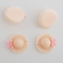 Breloque Chapeau N&deg;08 Beige Ros&eacute;