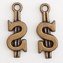 Breloque Dollar N&deg;02 Bronze